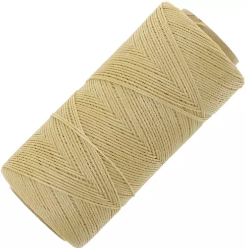 Linhasita waxed thread spool for micro macramé 0.75 mm - Chamois (315) x228m