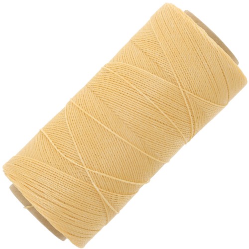 0.5mm Linhasita waxed thread spool for micro macramé - Peach (219) x335m