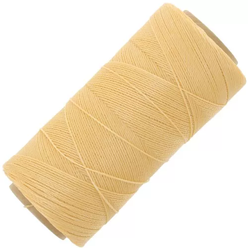 0.5mm Linhasita waxed thread spool for micro macramé - Peach (219) x335m