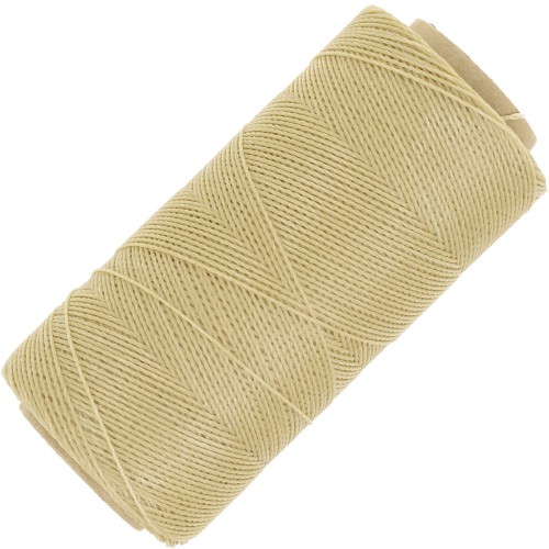 0.5mm Linhasita waxed thread spool for micro macramé - Chamois (315) x335m