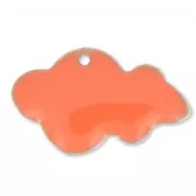 Sequins clouds epoxy resin 25x15 mm Light Rose x6