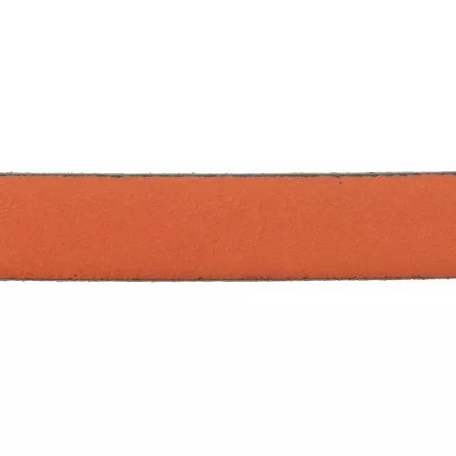 Leather lace 10mm Orange x30cm