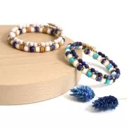 6 mm round gemstone beads - Lapis Lazuli x15