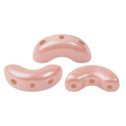 5x10mm Arcos® by Puca® - Light Peach Pearl x10g