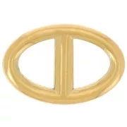 17.5x11 mm Nautical Link Spacer - Gold-Plated 316L Stainless Steel x1