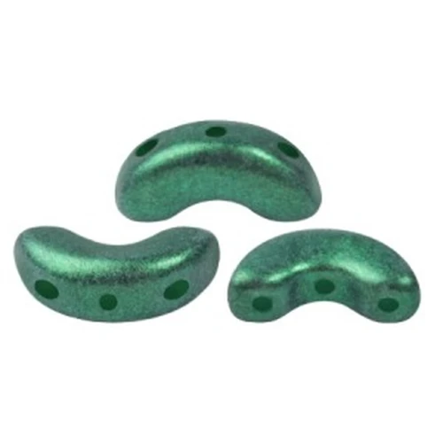 5x10mm Arcos® by Puca® - Dark Green Pearl x10g