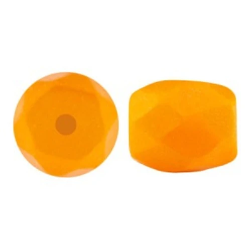 6x5mm Glass beads Baros® by Puca® - Frost Tangerine Mat x10g