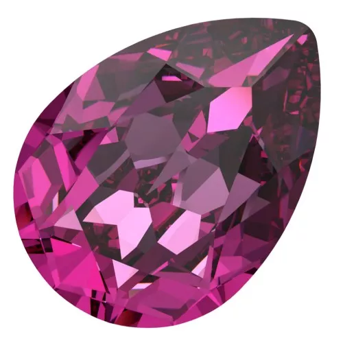 14x10mm Cabochon PureCrystal 4320 - Dark Rose x1