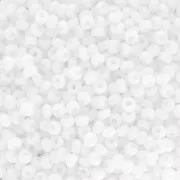 Preciosa Seed beads 9/0 2.5 mm - White opaque x250g