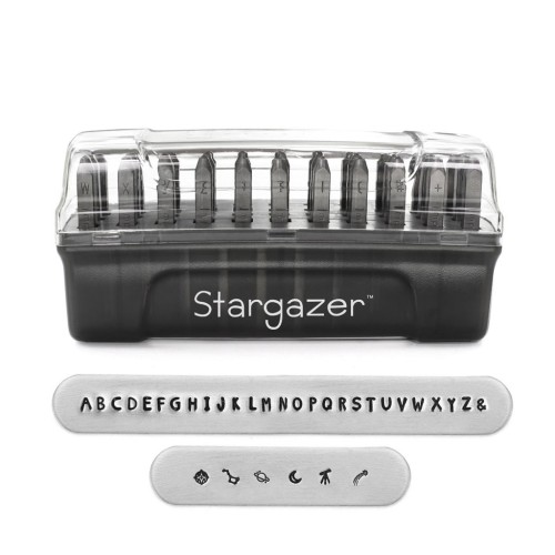 ImpressArt stamps set - 3mm Signature for steel - Alphabet Uppercase STARGAZER x33