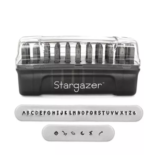 ImpressArt stamps set - 3mm Signature for steel - Alphabet Uppercase STARGAZER x33