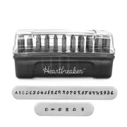 3mm Punches ImpressArt Signature for steel Alphabet Majuscules HEARTBREAKER x33
