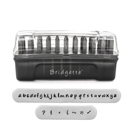 3mm ImpressArt Punches Signature for steel - Alphabet Minuscule Bridgette x33