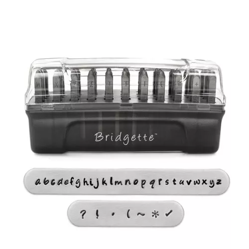 3mm ImpressArt Punches Signature for steel - Alphabet Minuscule Bridgette x33
