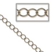 Chain  4 mm bronze tone x1m