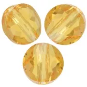8mm Thin Round  PureCrystal 5034 Round - Light Topaz x1