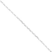 Cable chain Rectangular links chain (1x1) 2mm 925 Sterling Silver x1m
