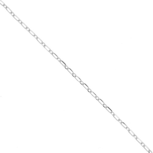 Cable chain Rectangular links chain (1x1) 2mm 925 Sterling Silver x1m