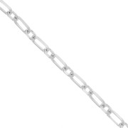 Cable chain Rectangular links chain (1x1) 2mm 925 Sterling Silver x1m