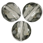 8mm Thin Round  PureCrystal 5034 Round - Black Diamond x1