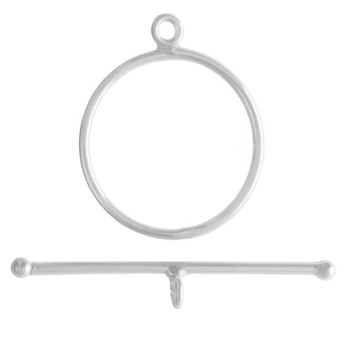 T-Clasp, 22.5 mm - 925 Sterling Silver x1