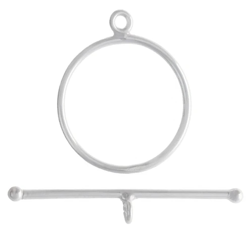 T-Clasp, 22.5 mm - 925 Sterling Silver x1