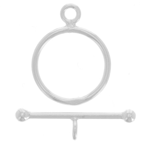 925 Sterling Silver Toggle clasp 15mm x1