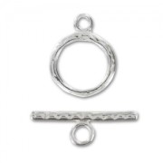 925 Sterling Silver Toggle clasp 15mm x1|raw }}