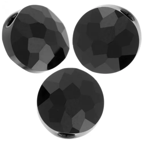 8mm Thin Round PureCrystal 5034 Round - Jet x1