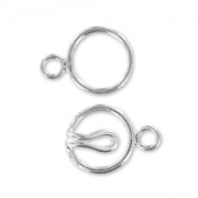 Hook claps 9 mm in 925 sterling silver x1