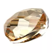 8mm Thin Round  PureCrystal 5034 Round - Crystal Golden Shadow x1