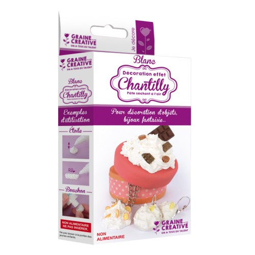 Decoration Set chantilly effect white x60g
