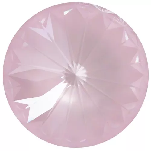 14mm Cabochon PureCrystal 1122 Rivoli - Crystal Soft Rose Ignite x1