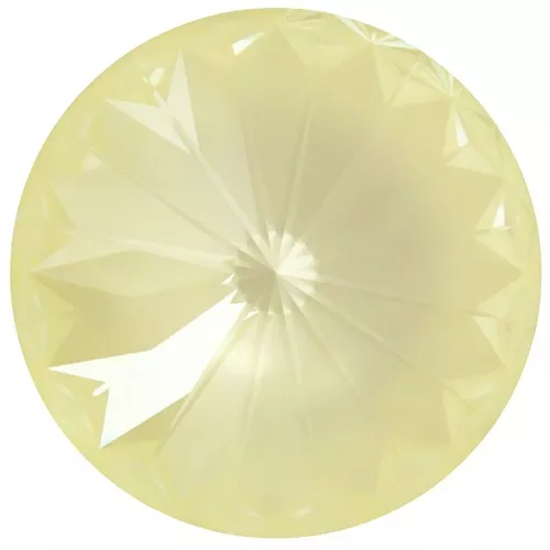 14mm Cabochon PureCrystal 1122 Rivoli - Crystal Soft Yellow Ignite x1