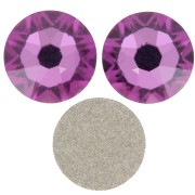 4mm PureCrystal stick-on rhinestones - Dark Rose x36