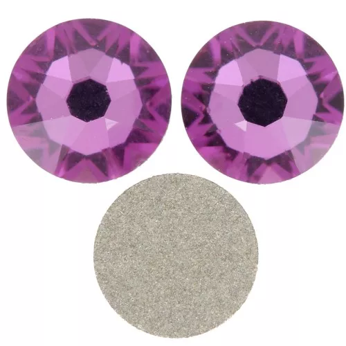 5mm PureCrystal stick-on rhinestones - Dark Rose x36