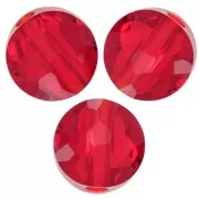 6mm Round beads - Thin Round  PureCrystal 5034 - Light Siam x6