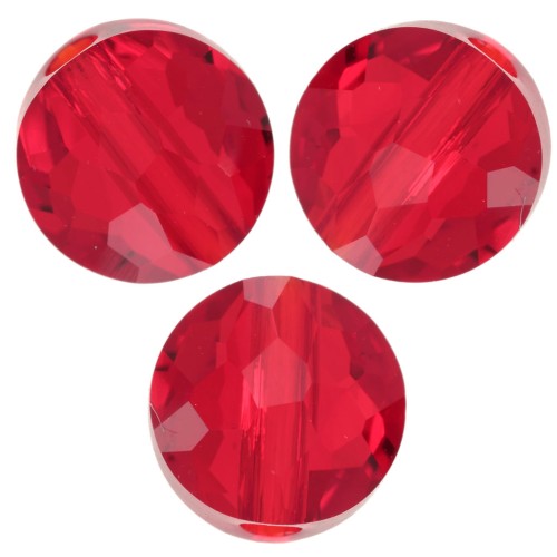 6mm Round beads - Thin Round  PureCrystal 5034 - Light Siam x6