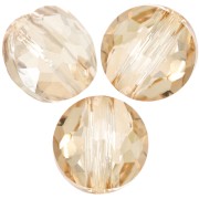 6mm Round beads - Thin Round  PureCrystal 5034 - Crystal Golden Shadow x6|raw }}