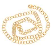 3.5x0.6mm 304L stainless steel open jumprings - Gold Tone x100