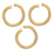4x0.6mm 304L stainless steel open jumprings - Gold Tone x100