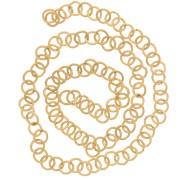 4x0.6mm 304L stainless steel open jumprings - Gold Tone x100