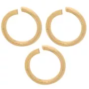 5x0.7mm 304L stainless steel jumprings Open - Gold x100