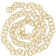 5x0.7mm 304L stainless steel jumprings Open - Gold x100