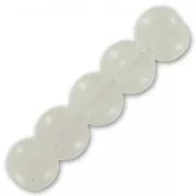 Beads imitation jade  4 mm white x50