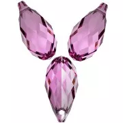 11x5.5mm PureCrystal 6010 Drops - Dark Rose x4