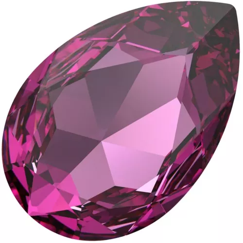 30x20mm PureCrystal 4327 Pear Fancy Stone - Dark Rose x1