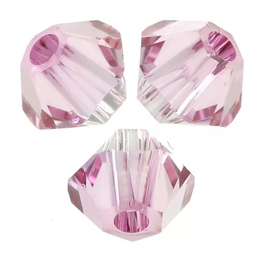 3mm PureCrystal 5328 Crystal Bicones - Dark Rose x50