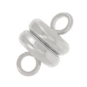 Silver plated magnetic clasp 6mm x1