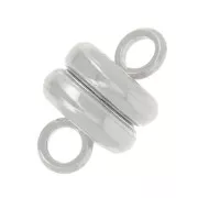 Silver plated magnetic clasp 6mm x1